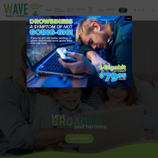 WAVE RURAL CONNECT Network  website