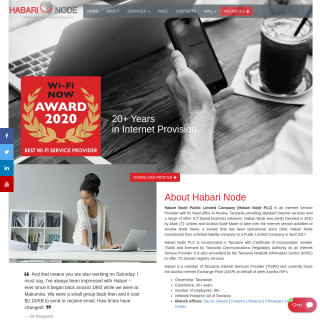 Habari Node PLC  website