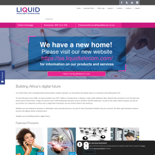 Liquid Telecom SA  website