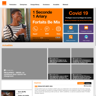 Orange Madagacar  website