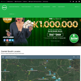  ZAMTEL  aka (Zambia Telecommunications Company)  website