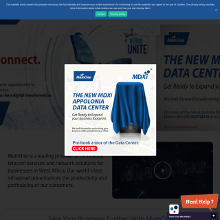 MainOne Cable Company  website