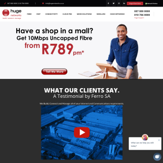  OTEL Telecoms  aka (Huge Networks South Africa)  website