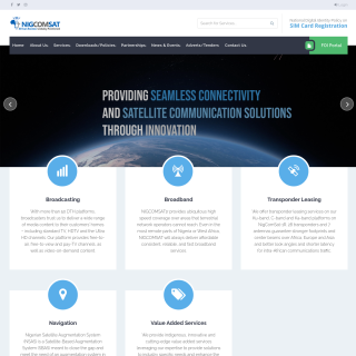  Nigerian Communications Satellite  aka (NigComSat)  website