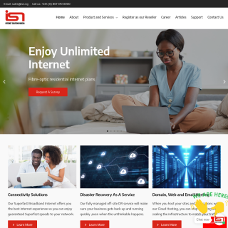 Internet Solutions Nigeria  website