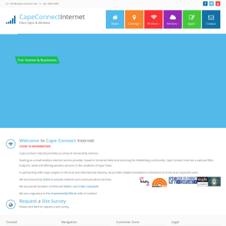  Cape Connect Internet  aka (Cape Connect)  website