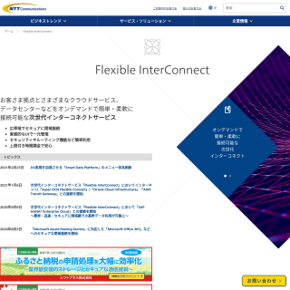  NTT Communications Corporation  aka (Flexible InterConnect（FIC）)  website