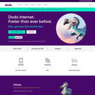  Vocus Retail Australia (DSL)  aka (Dodo)  website