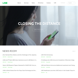 LINE Corporation  website