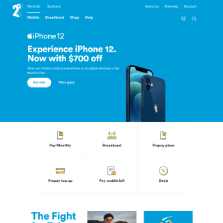  2degrees Mobile  aka (2degrees)  website