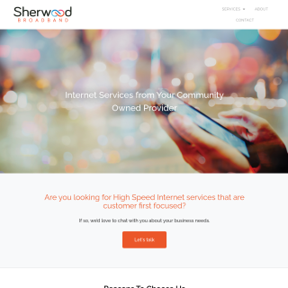 Sherwood Broadband  website