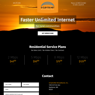  EcliptixNet Broadband  website