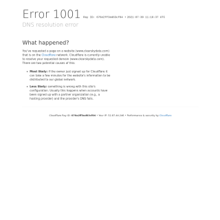 ClearSky Data  website