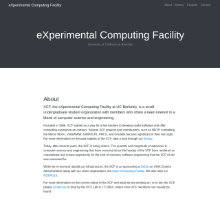 eXperimental Computing Facility website