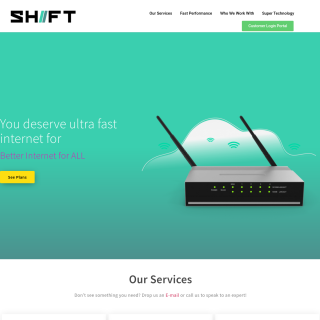 Shift Hosting  website