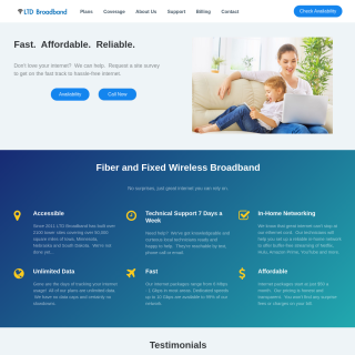 LTD Broadband  website