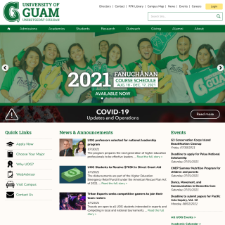 University of Guam  website