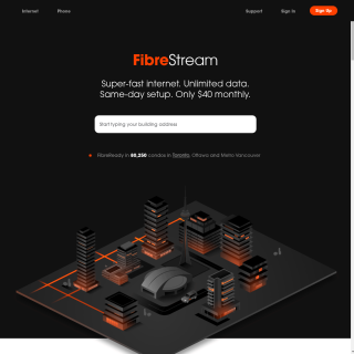  FibreStream  website