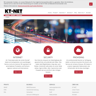 KT-NET Communications  website