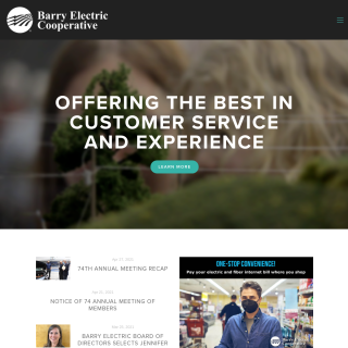 Barry Electric Cooperative  website