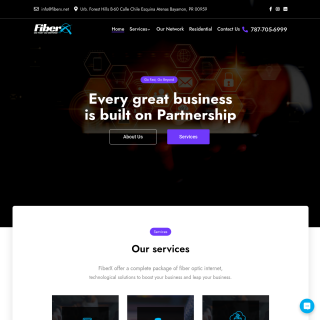 FiberX website