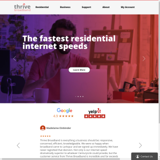  THRIVE BROADBAND  aka (Thrive Broadband)  website