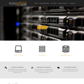 Alpha1Servers website