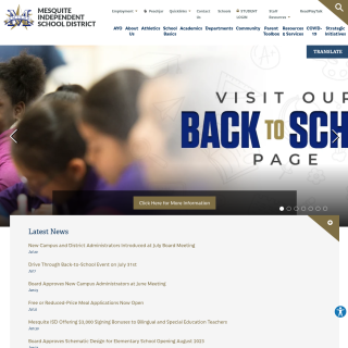 Mesquite Independent School District website
