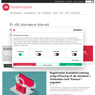 DK Hostmaster A/S  website
