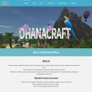 Ohanacraft  website