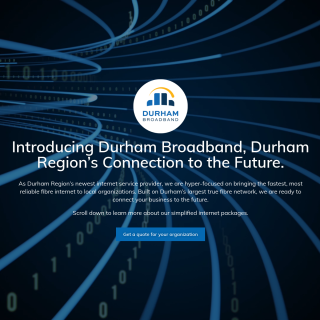 Durham Broadband  website