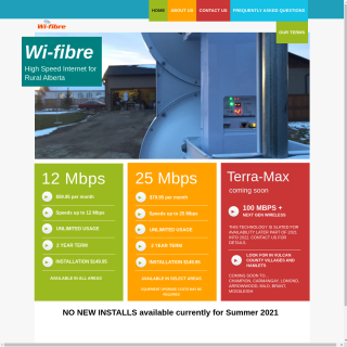 WI-FIBRE-01 website