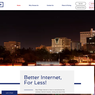 Blue Ridge Internet  website
