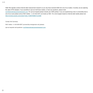 Internet Measurement Research  website