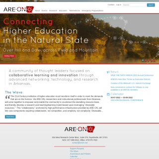 Arkansas Research and Education Optical Network (AREON)  website