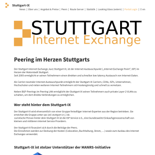  Stuttgart-IX Route Servers  aka (Stuttgart Internet Exchange)  website