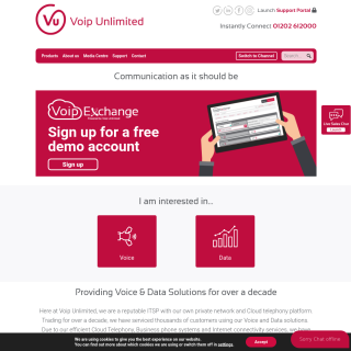 VoIP Unlimited  website