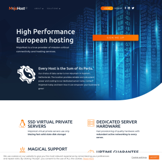  MojoHost B.V.  website