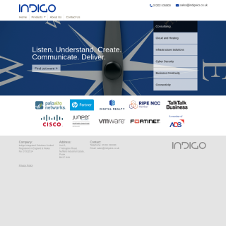 Indigo Integrated Solutions  website