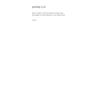 proinity  website