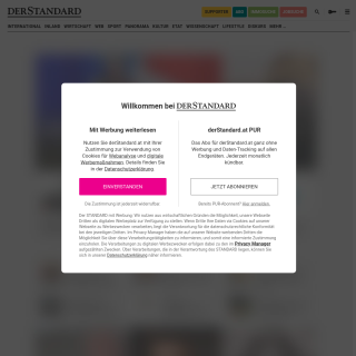 derStandard.at  website