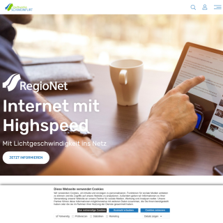 RegioNet Schweinfurt  website