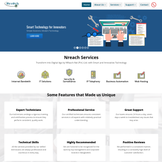 Nreach Net  website