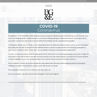 BG&E Pty Limited  aka (BG&E Engineering)  website