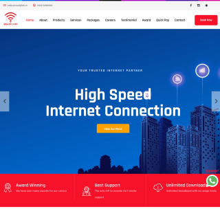 Readylink Internet Services Limited  website
