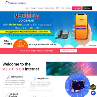  Meghbela Cable & Broadband Services  aka (Meghbela)  website