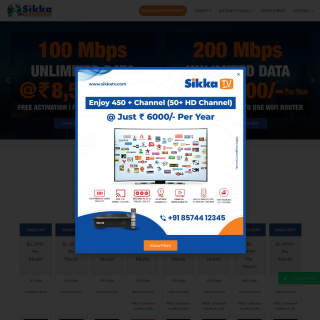 Sikka Broadband Pvt. Ltd.  website