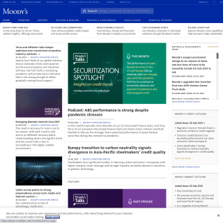 Moody's Investors Service  website