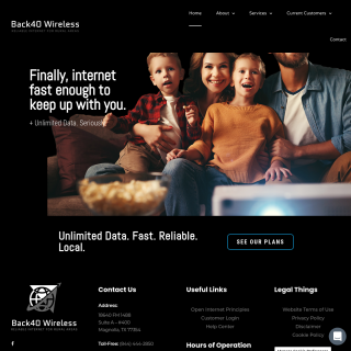 BACK40 Wireless website
