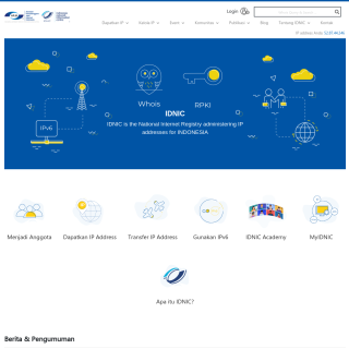  Indonesia Network Information Center  aka (IDNIC)  website